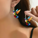 Colorful Hummingbird Earrings