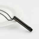 Stainless Steel Necklace With Whistle Pendant To Regulate Breathing And Relieve Stress