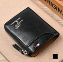 Men Wallet Zipper Purse ( RFID PROTECTED )