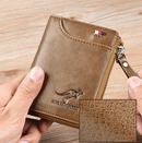 Men Wallet Zipper Purse ( RFID PROTECTED )