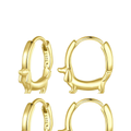 Dachshund Hoop Earrings 925 Sterling Silver
